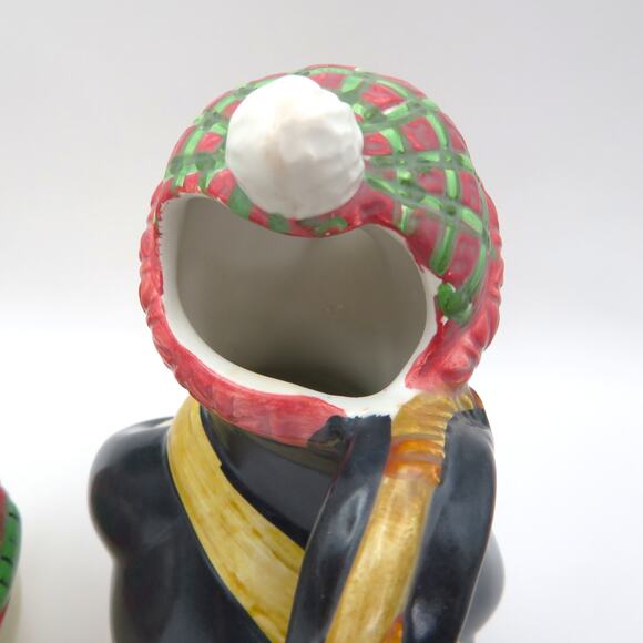 BICO Snowman and Penguin Cream and Sugar Set Christmas Ceramic Winter Serveware - Picture 11 of 14